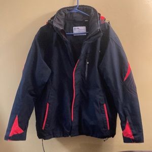Ziener black and red winter jacket